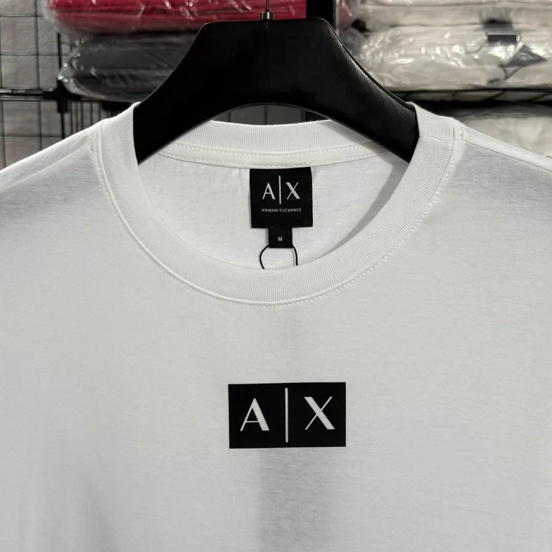Camiseta Estampada Armani Exchange cor Branca — imagem 1 de 1